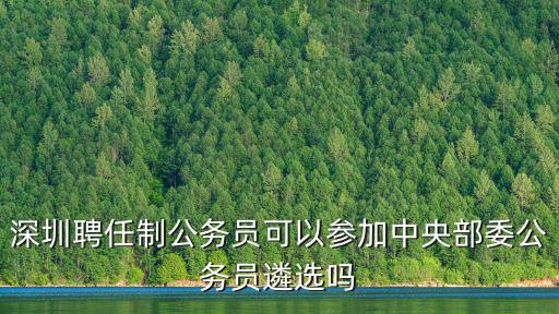 深圳聘任制公務員可以參加中央部委公務員遴選嗎