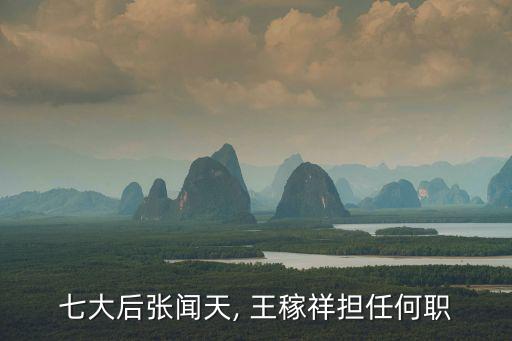 七大后張聞天, 王稼祥擔任何職