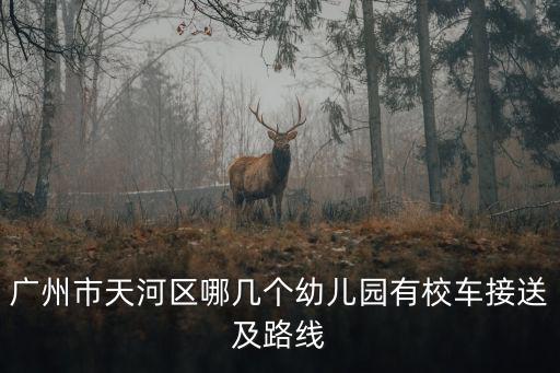 廣州市天河區(qū)哪幾個(gè)幼兒園有校車接送及路線