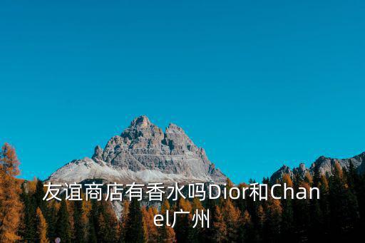 友誼商店有香水嗎Dior和Chanel廣州