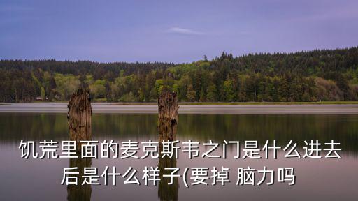  饑荒里面的麥克斯韋之門是什么進去后是什么樣子(要掉 腦力嗎