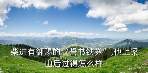 柴進結局,柴進考第十名成為宋朝梁山的擺設