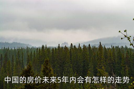 中國的房價未來5年內(nèi)會有怎樣的走勢