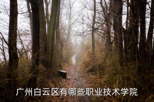廣州白云區有哪些職業技術學院