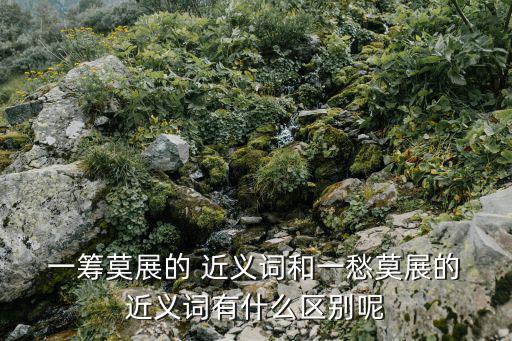  一籌莫展的 近義詞和一愁莫展的 近義詞有什么區別呢