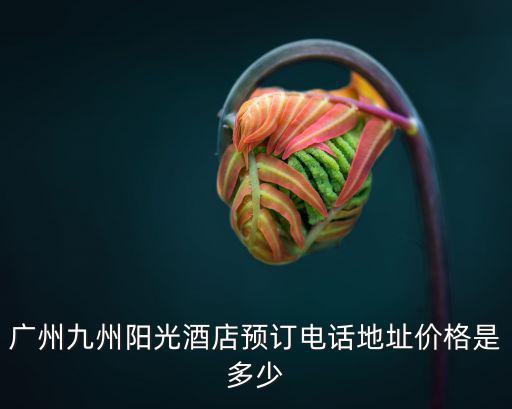 廣州九州陽光酒店預訂電話地址價格是多少