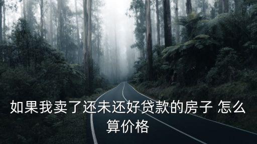 如果我賣了還未還好貸款的房子 怎么算價格