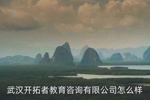 武漢開拓者教育咨詢有限公司怎么樣