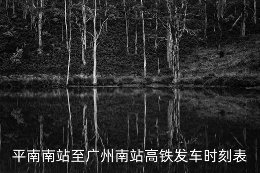 平南南到廣州南停運，為什么買不到平南南至廣州火車站的動車票