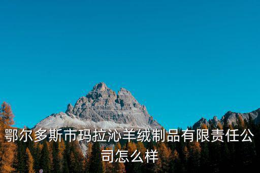 趙學(xué)明,鄂爾多斯市絨制品公司成立于2000年6月2日