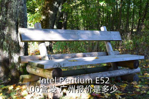 Intel Pentium E5200盒裝 廣州報(bào)價(jià)是多少