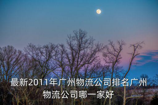 最新2011年廣州物流公司排名廣州物流公司哪一家好