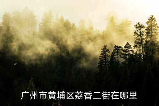 廣州市黃埔區荔香二街在哪里