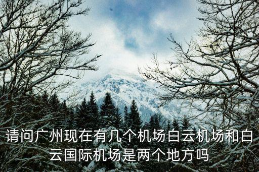 請(qǐng)問廣州現(xiàn)在有幾個(gè)機(jī)場白云機(jī)場和白云國際機(jī)場是兩個(gè)地方嗎