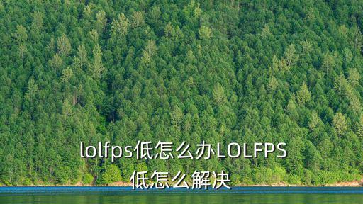  lolfps低怎么辦LOLFPS低怎么解決