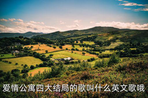 愛情公寓四大結局的歌叫什么英文歌哦