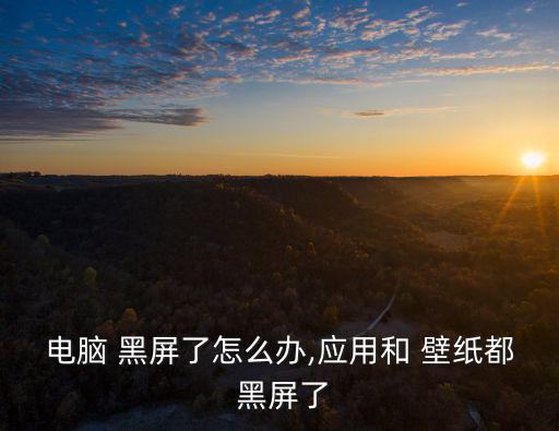 黑屏壁紙,computer和黑屏有幾個原因?