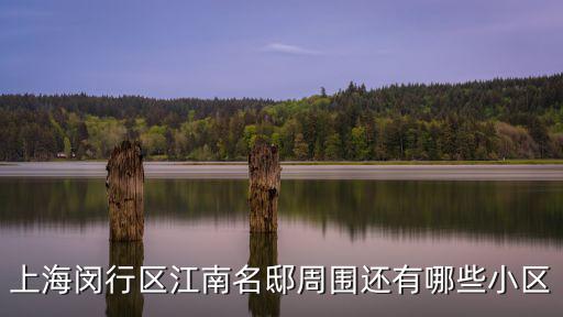 上海閔行區江南名邸周圍還有哪些小區