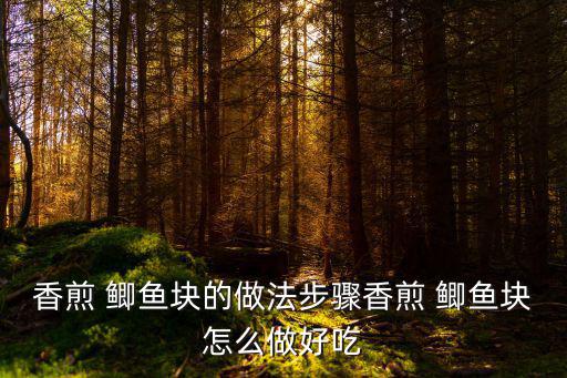 香煎 鯽魚塊的做法步驟香煎 鯽魚塊怎么做好吃