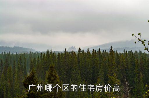廣州哪個區的住宅房價高