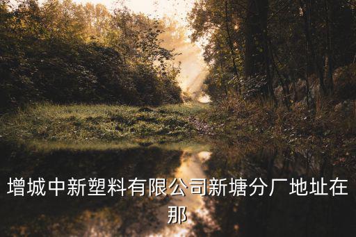 增城中新塑料有限公司新塘分廠地址在那