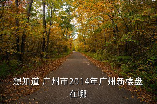 想知道 廣州市2014年廣州新樓盤(pán)在哪