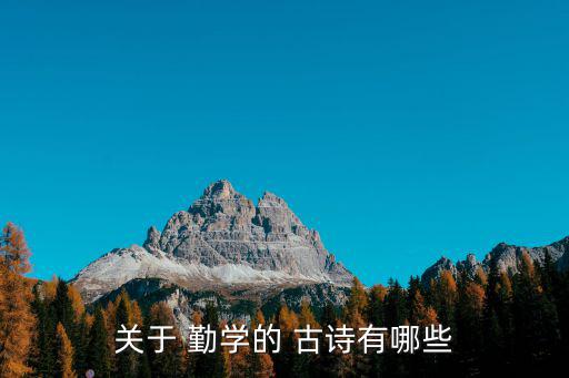 關于勤學的古詩,《勸學詩》第二集:三燈五雞是讀書好時光