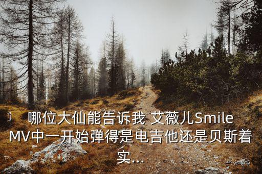 哪位大仙能告訴我 艾薇兒SmileMV中一開始彈得是電吉他還是貝斯著實...