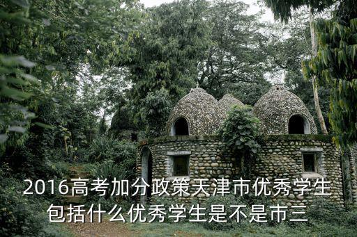 2016高考加分政策天津市優秀學生包括什么優秀學生是不是市三