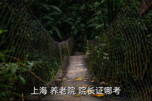 上海 養(yǎng)老院 院長證哪考