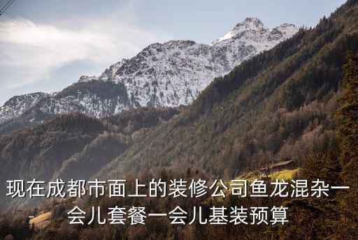 現在成都市面上的裝修公司魚龍混雜一會兒套餐一會兒基裝預算