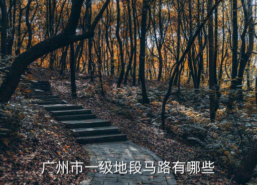 廣州市一級(jí)地段馬路有哪些