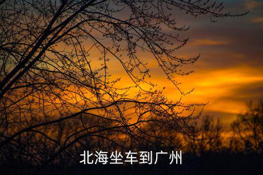 北海坐車到廣州