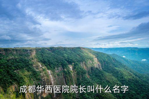 成都華西醫(yī)院院長叫什么名字