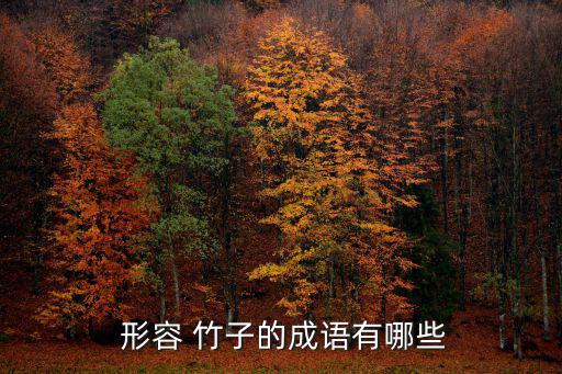  形容 竹子的成語(yǔ)有哪些