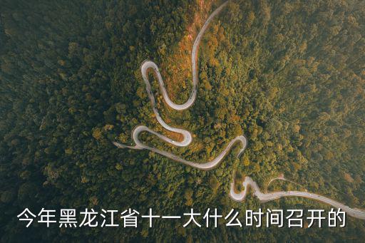 今年黑龍江省十一大什么時間召開的