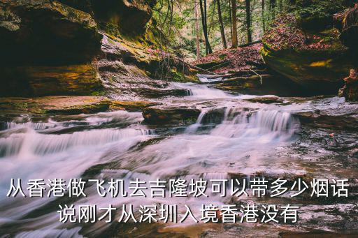 從香港做飛機去吉隆坡可以帶多少煙話說剛才從深圳入境香港沒有