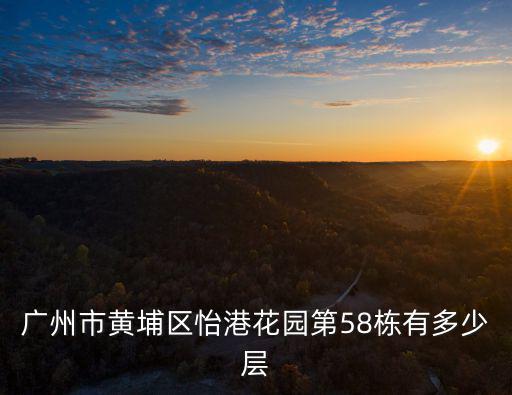 廣州市黃埔區(qū)怡港花園第58棟有多少層