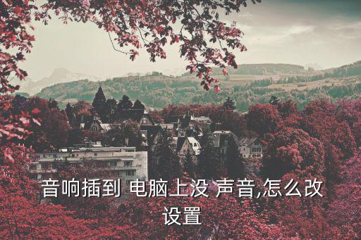  音響插到 電腦上沒 聲音,怎么改 設置