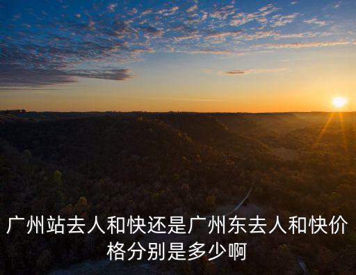 廣州站去人和快還是廣州東去人和快價(jià)格分別是多少啊