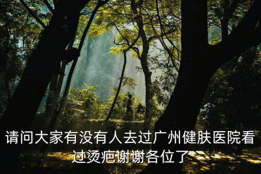 請(qǐng)問(wèn)大家有沒(méi)有人去過(guò)廣州健膚醫(yī)院看過(guò)燙疤謝謝各位了