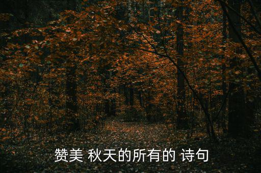  贊美 秋天的所有的 詩(shī)句