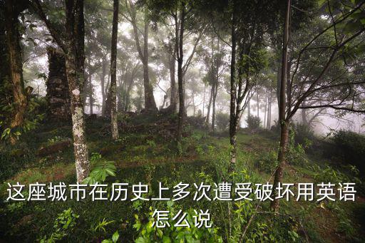 這座城市在歷史上多次遭受破壞用英語怎么說
