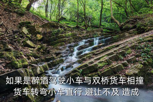 成都市雙橋車最大交通事故，如果是醉酒駕駛小車與雙橋貨車相撞 貨車轉彎小車直行 避讓不及 造成