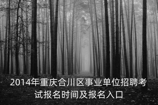 重慶市合川招考信息，2014年重慶合川區事業單位招聘考試職位表下載