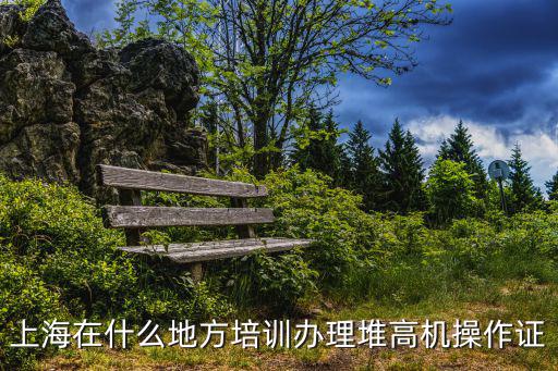 上海在什么地方培訓(xùn)辦理堆高機操作證