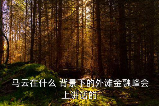 馬云背景,馬云當選全球互聯網治理聯盟理事會主席