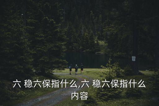 六 穩六保指什么,六 穩六保指什么內容