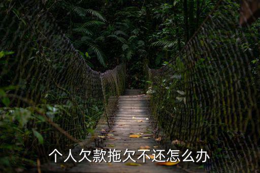 個人欠款拖欠不還怎么辦