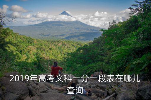 2019年高考文科一分一段表在哪兒查詢
